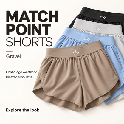 Alo MatchPoint Activewear Set – Top & Shorts